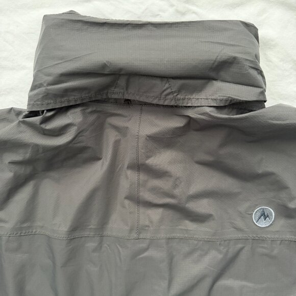 MARMOT PreCip Eco Raincoat Windbreaker Jacket Steel Onyx Gray XL - Picture 11 of 14